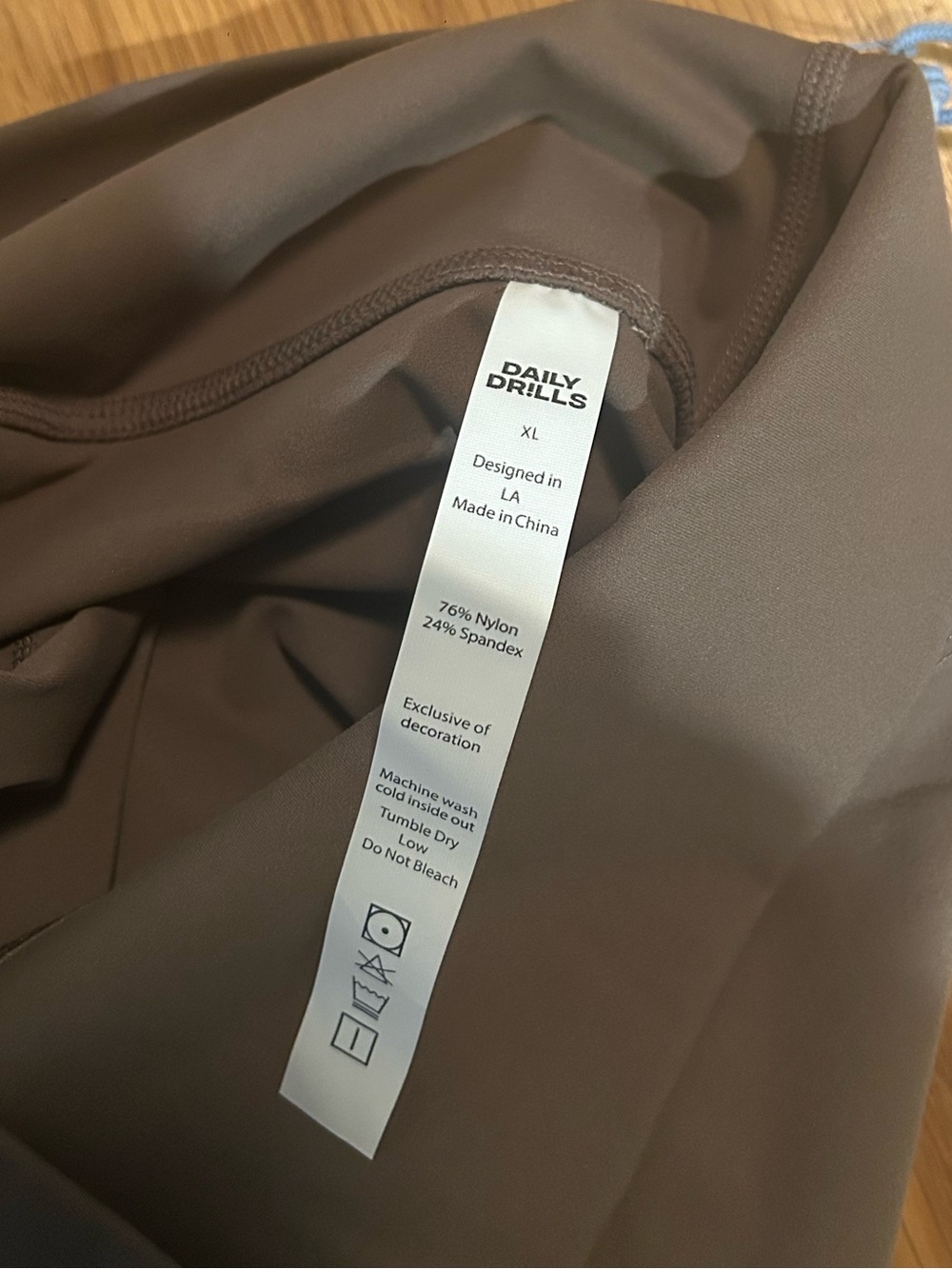 Daily Drills x Driscoll's Layered Bra & Shortie Shorts - Mocha + Gingham XL NWT - Picture 11 of 16